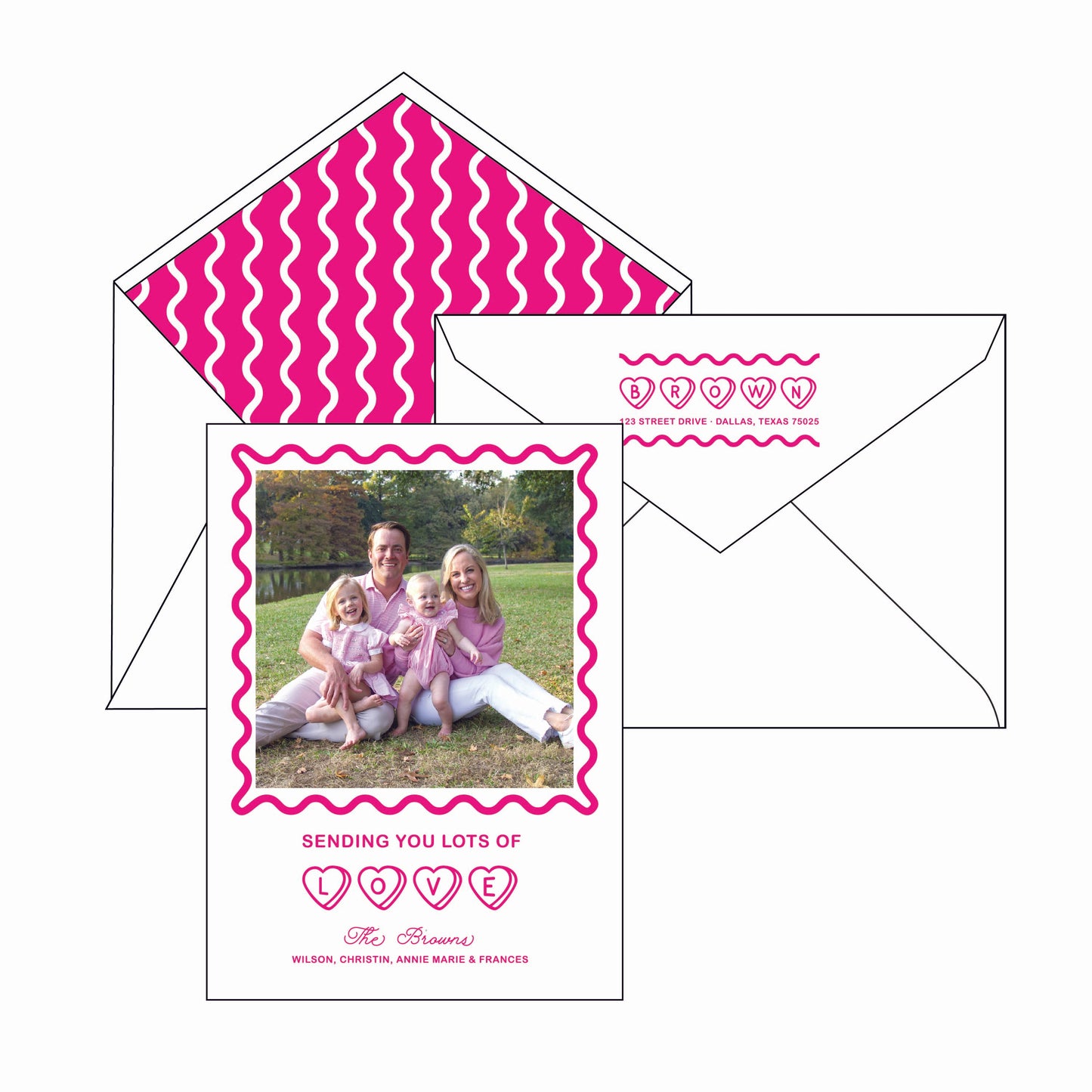 squiggles | valentine's card | letterpress