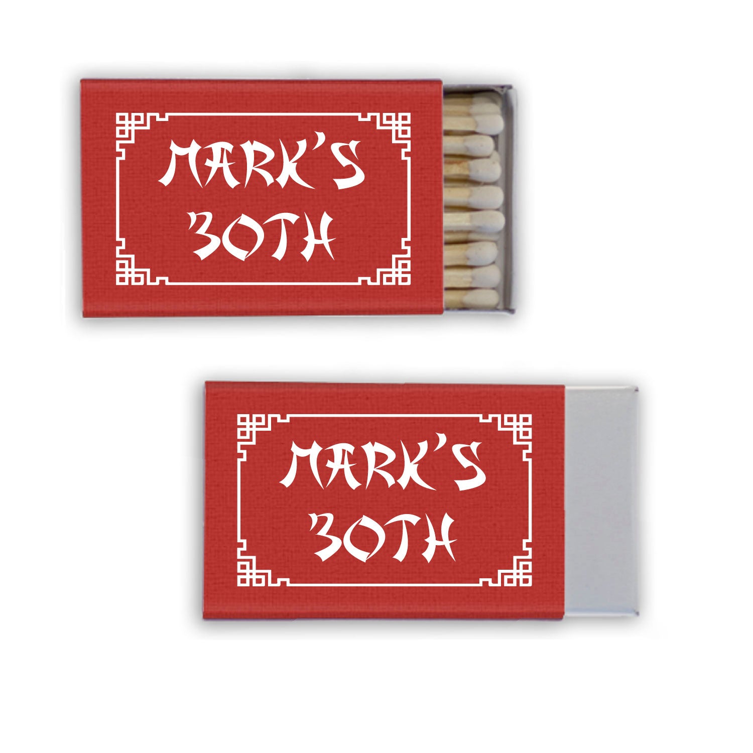 sushi, sake, hibachi green | matchboxes