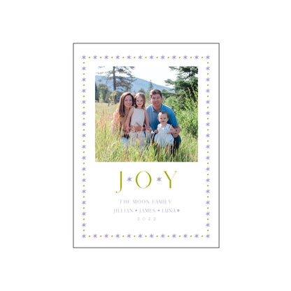 JOY | holiday card | letterpress