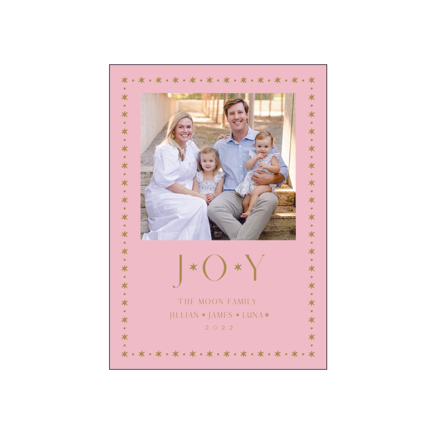 JOY | holiday card | foil-stamped