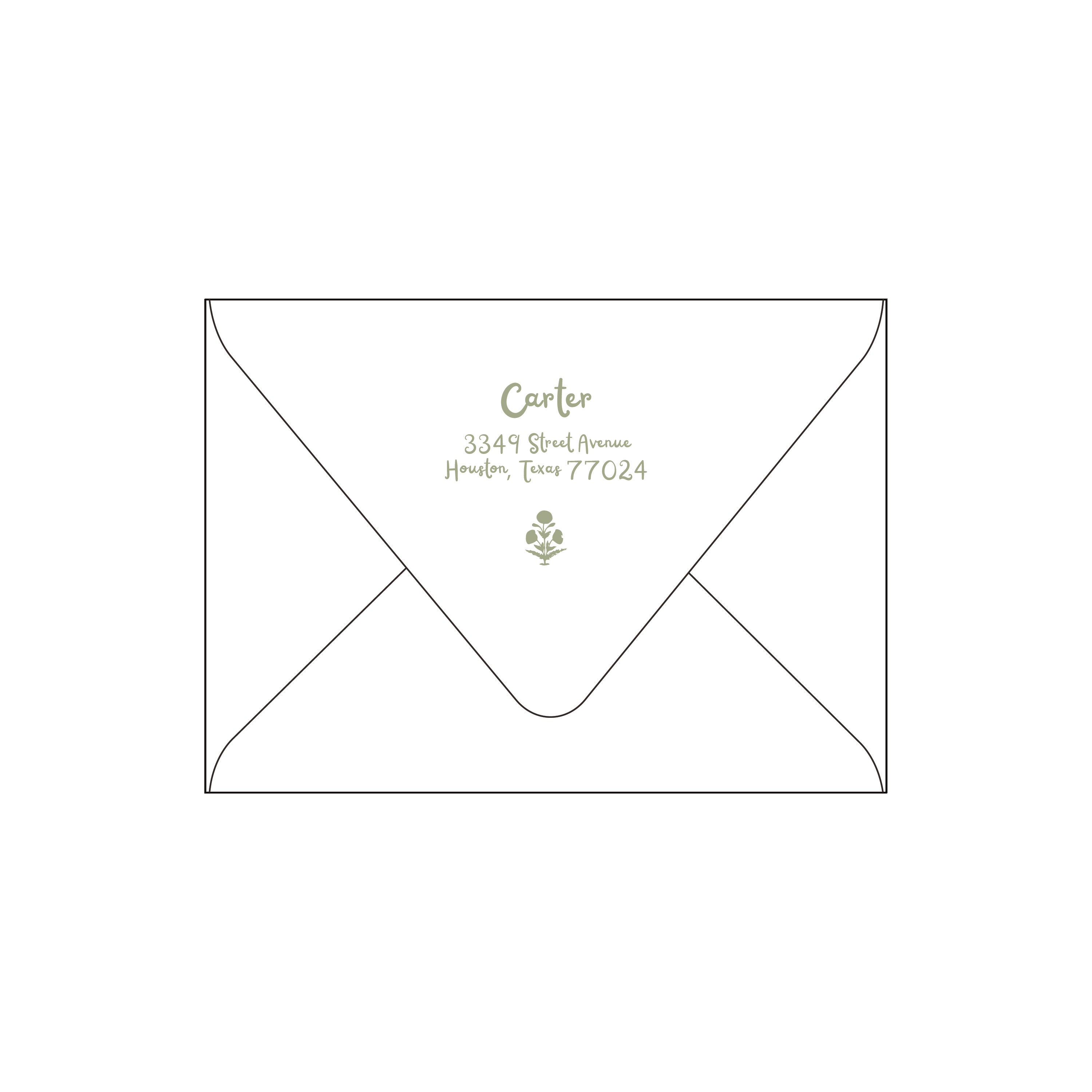 dahlia | holiday card | digital print