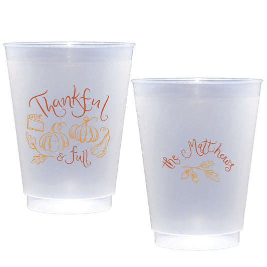 thankful and full | shatterproof frosted flex