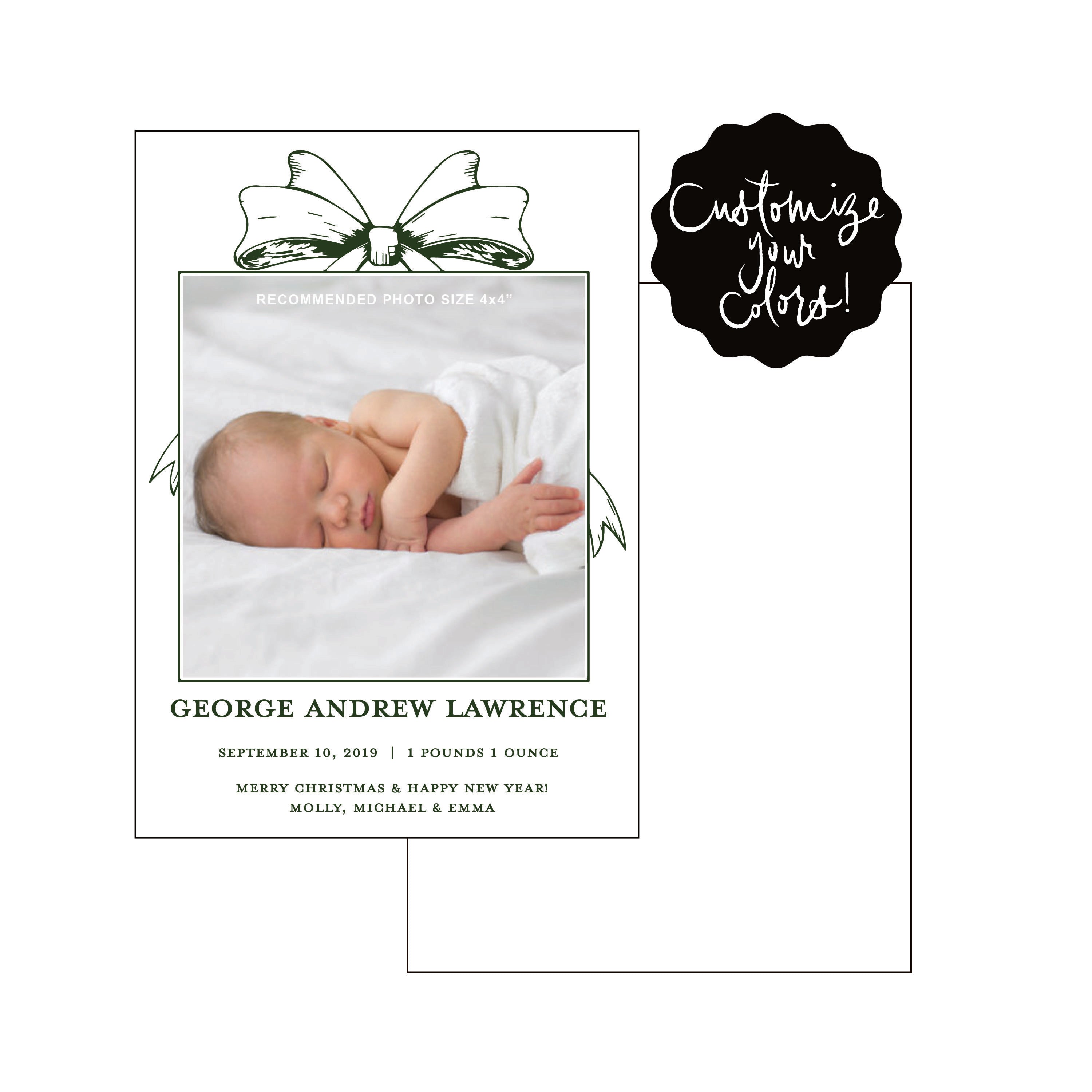 george | birth announcement