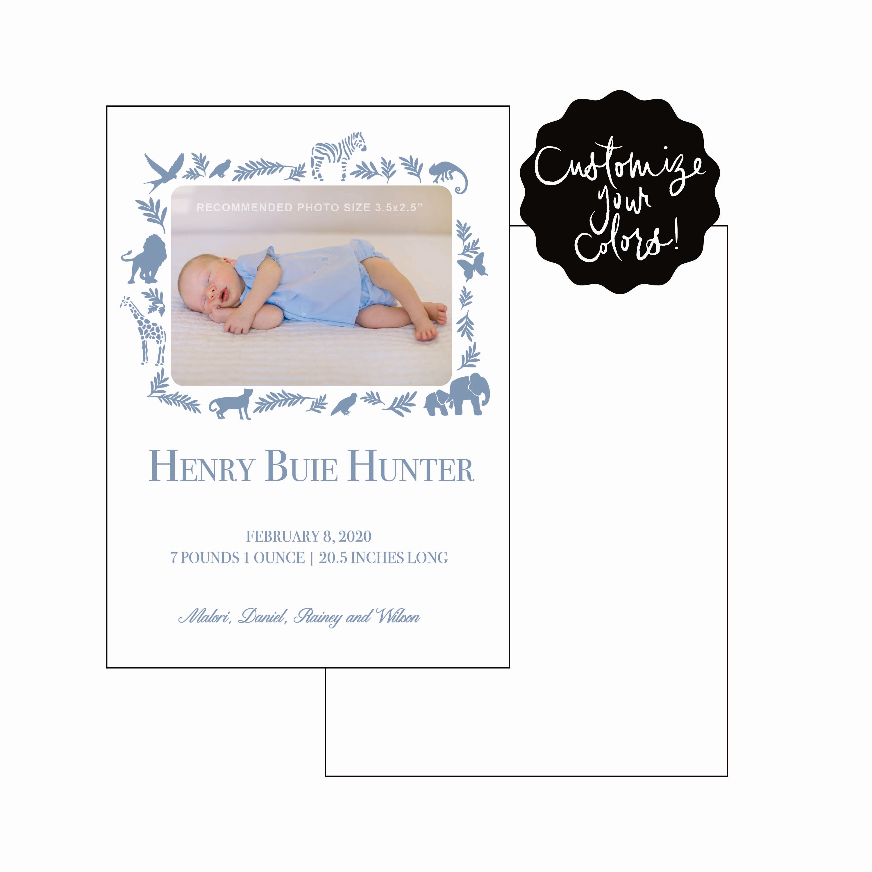 hunter | birth announcement