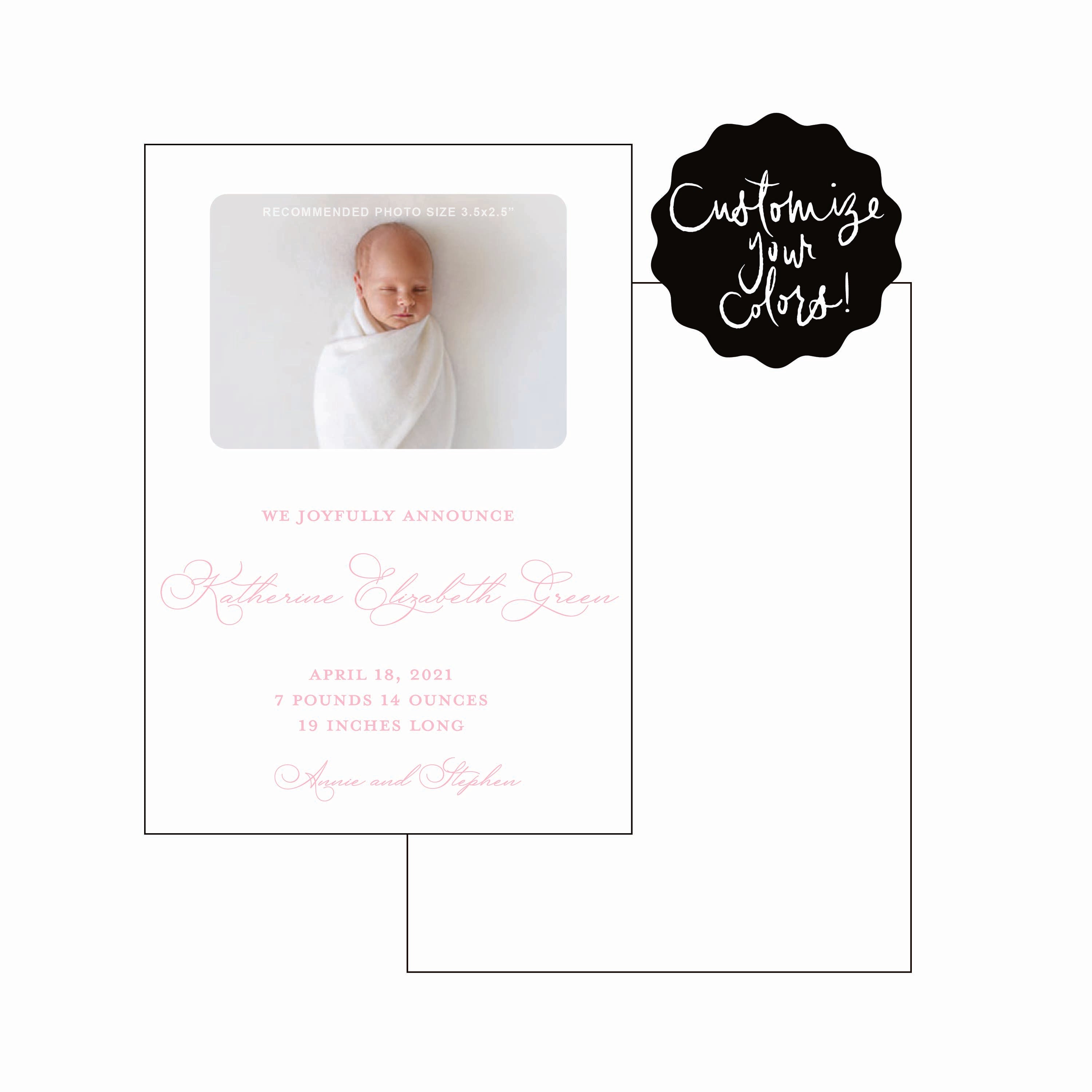 katherine | birth announcement