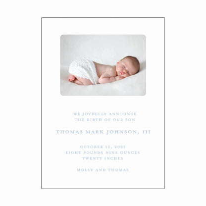 thomas | birth announcement