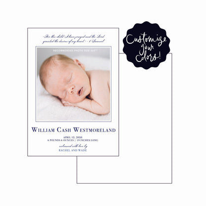william | birth announcement