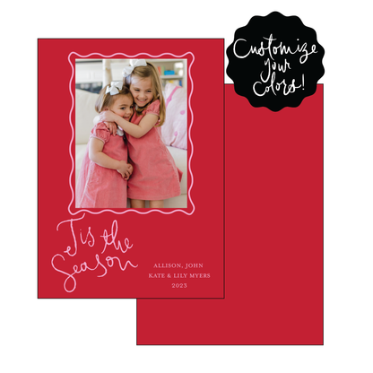 tis the season | holiday card | foil-stamped