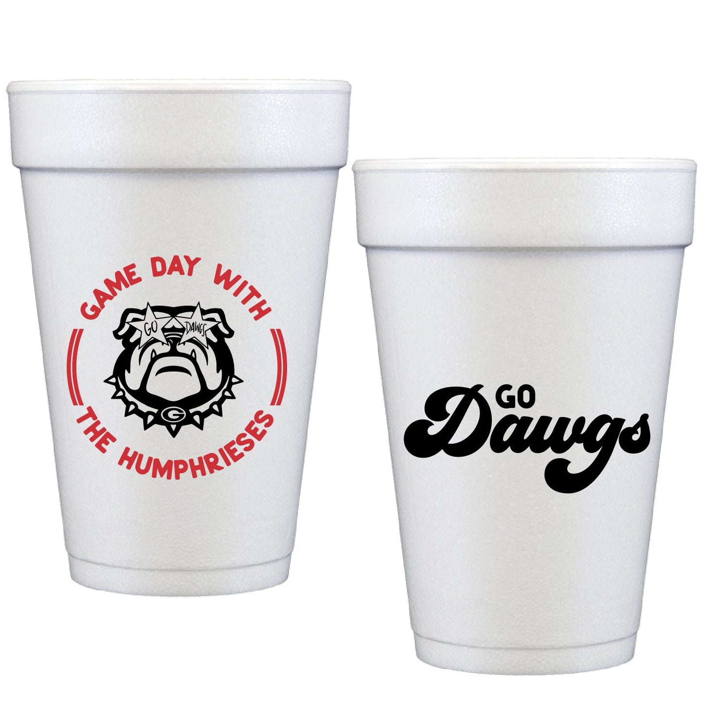 uga game day | styrofoam cups