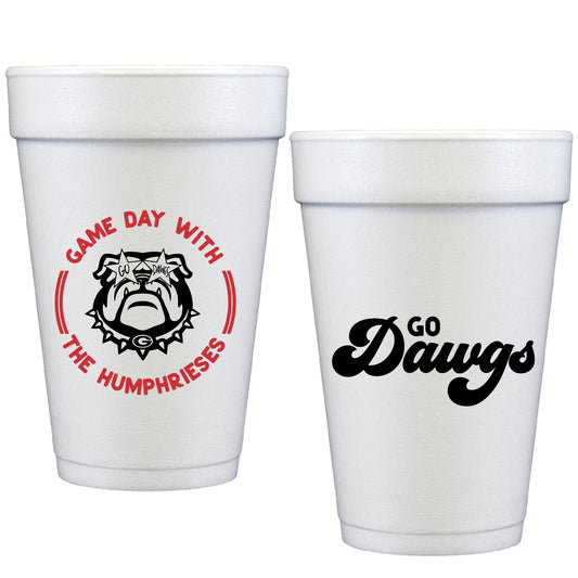 uga game day | styrofoam cups