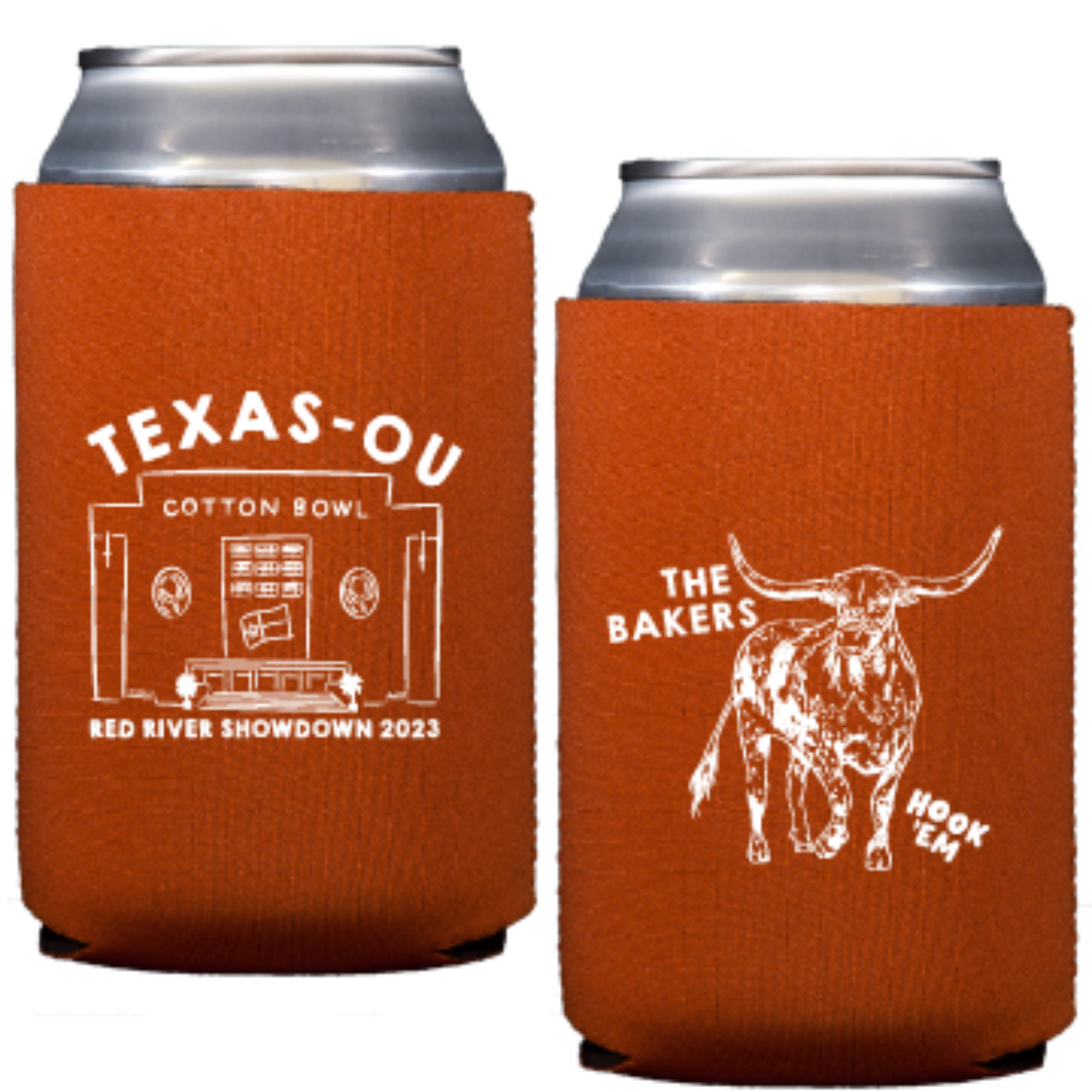 longhorn red river | can cooler