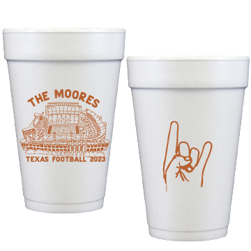 longhorn stadium sketch | styrofoam cups