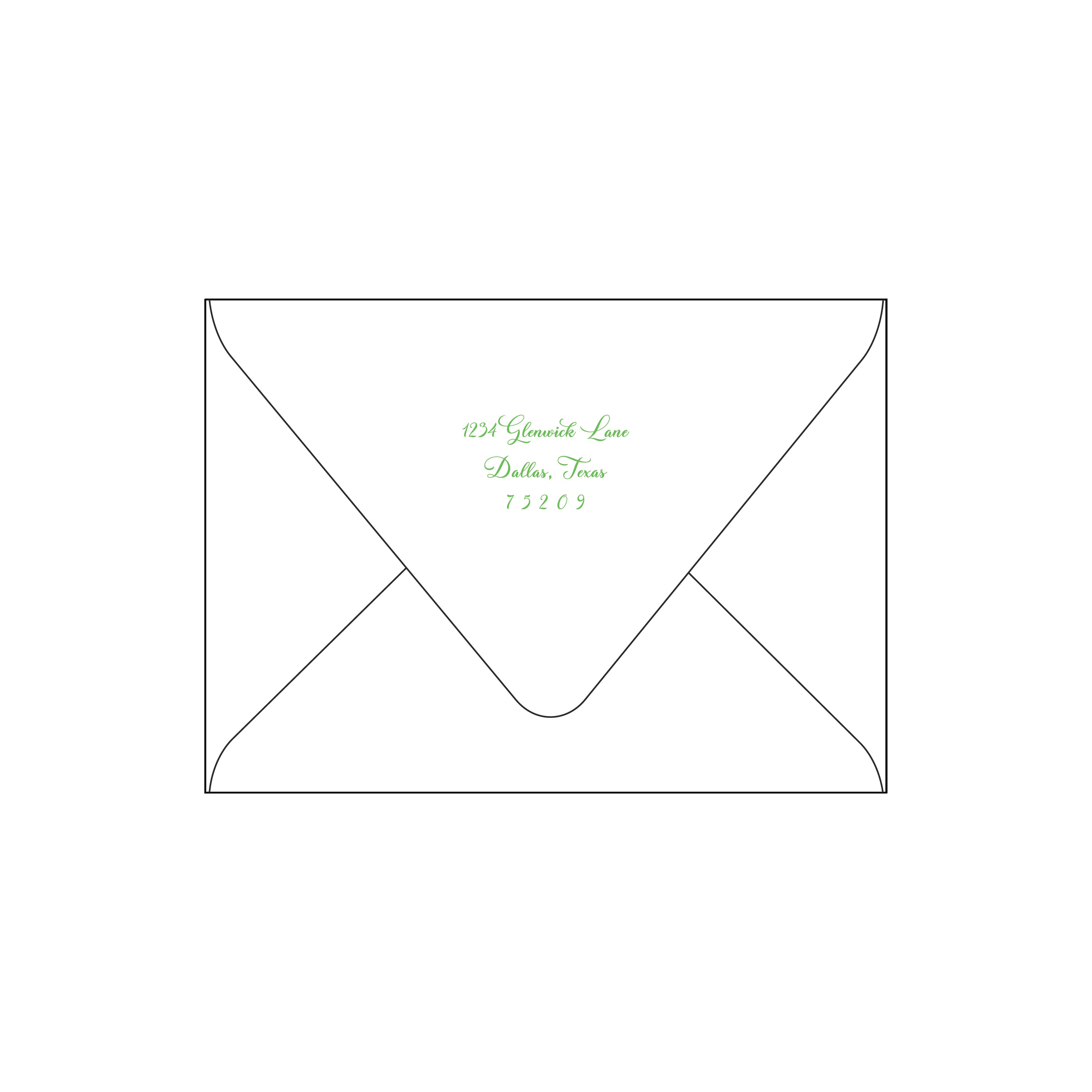 wavy vines | holiday card | foil-stamped