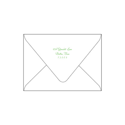 wavy vines | holiday card | foil-stamped