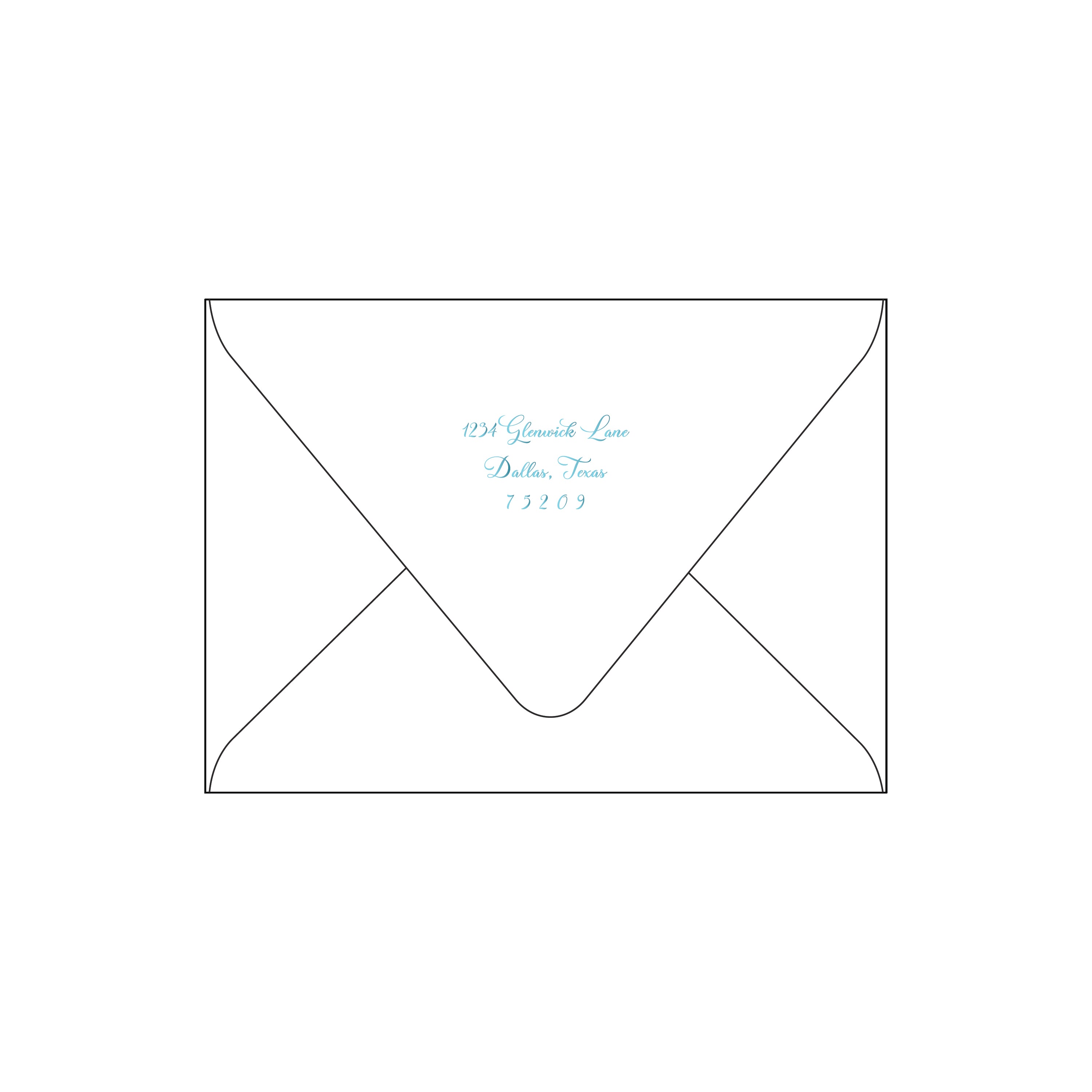 wavy vines | holiday card | foil-stamped