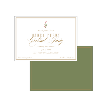 merry merry cocktail party | invitation