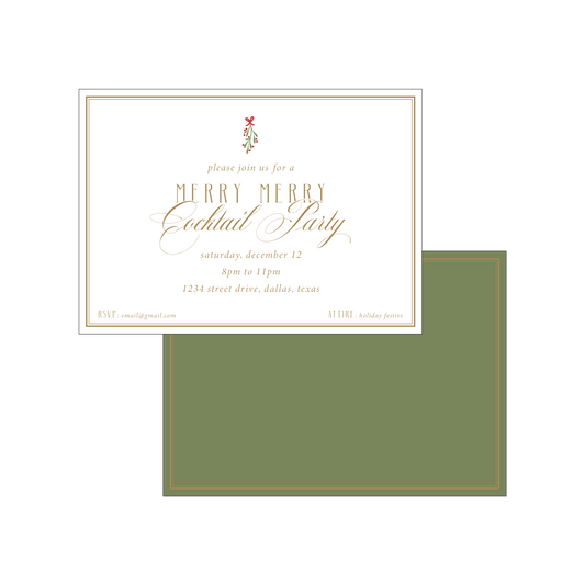 merry merry cocktail party | invitation