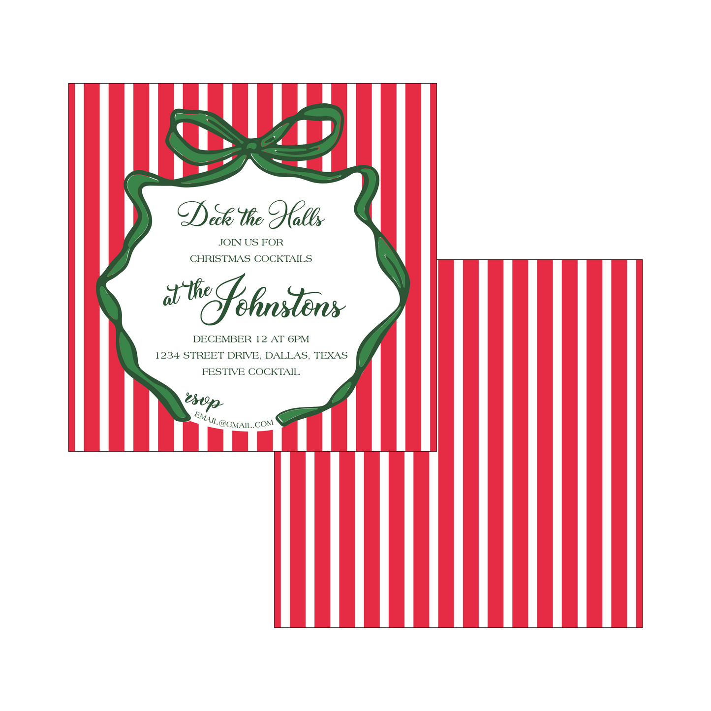 deck the halls | invitation