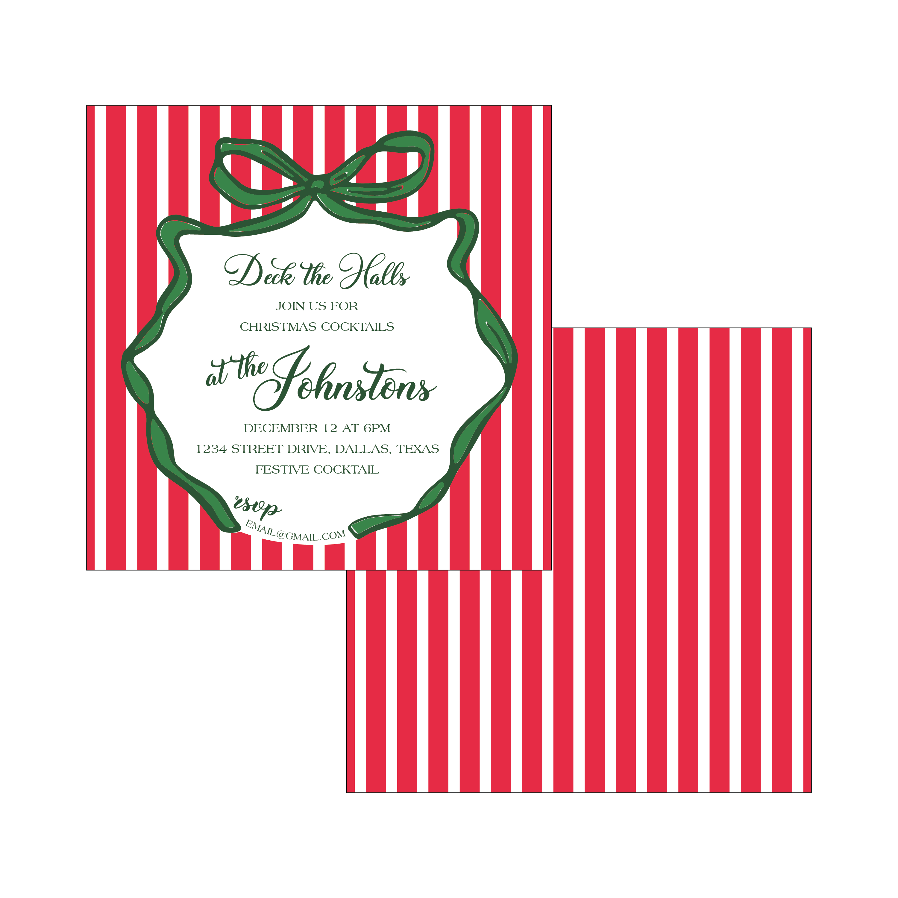 deck the halls | invitation
