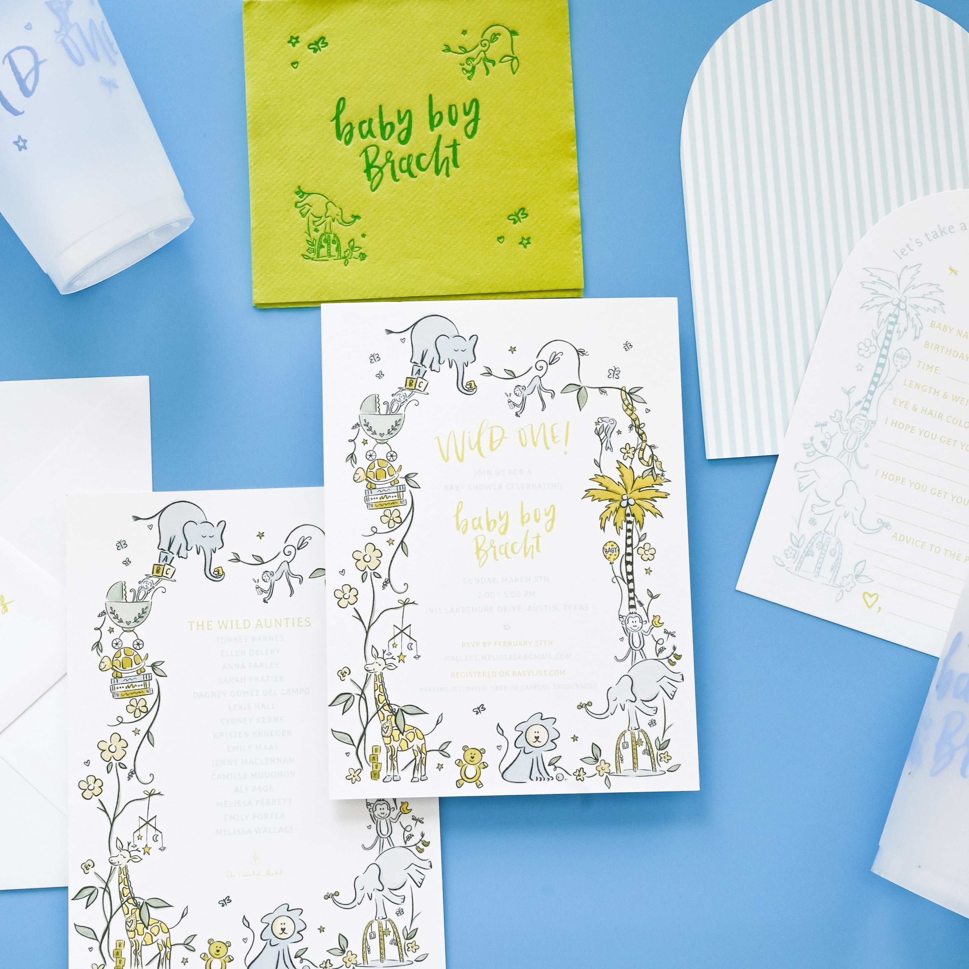 wild about baby | invitation