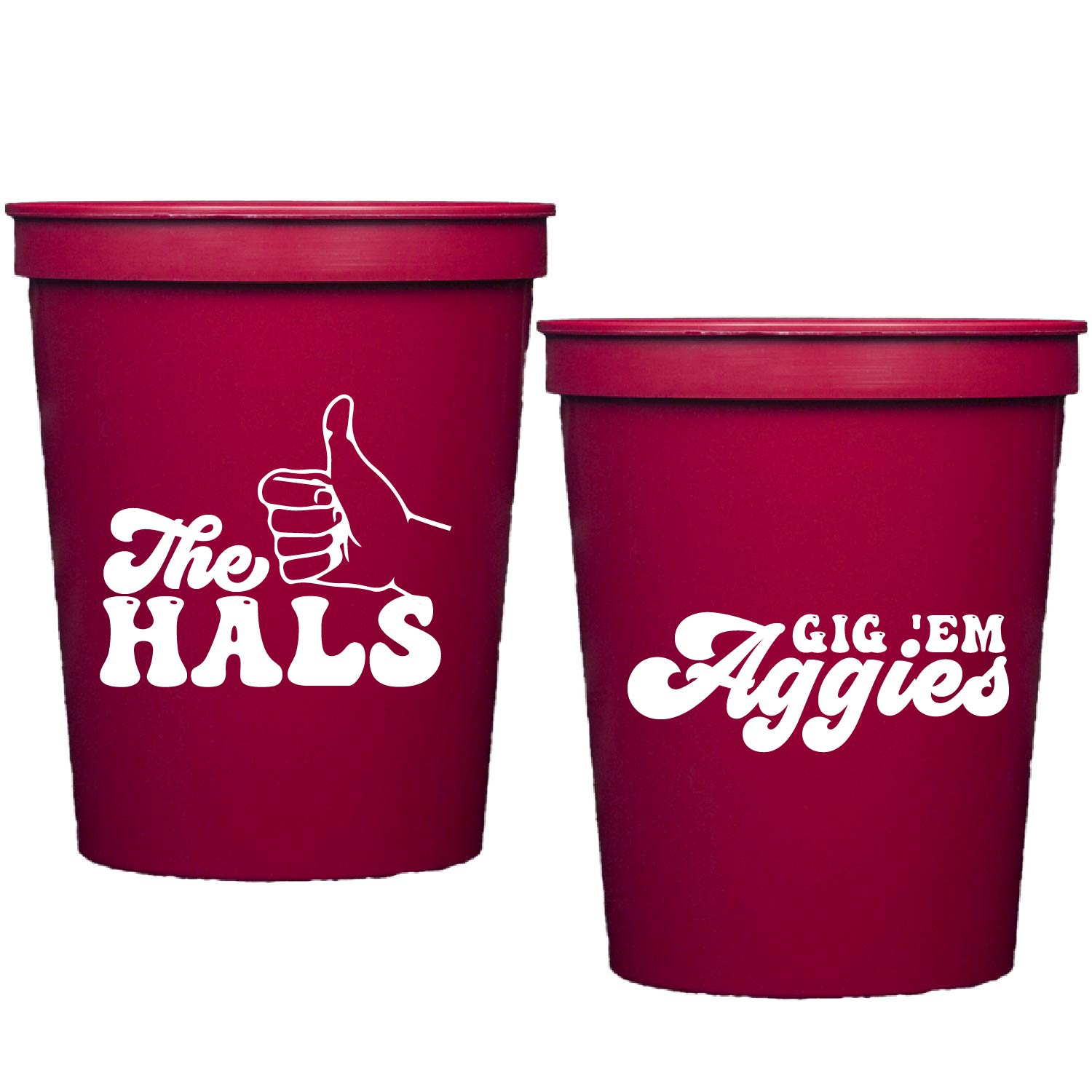 a&m gig em | stadium cups