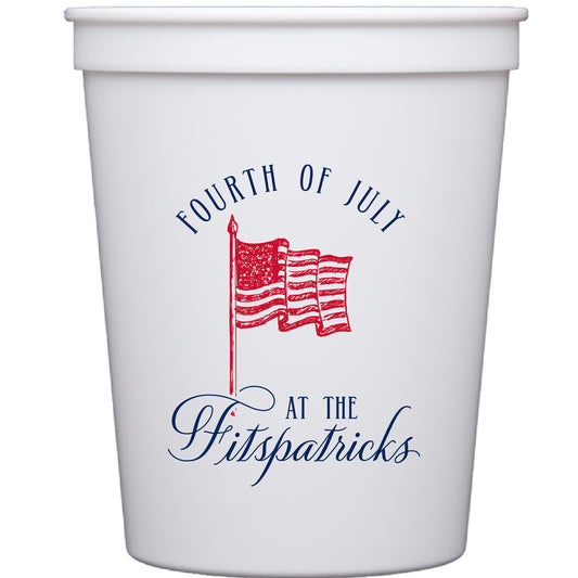 We The People 4th of July Party Cups-Pre-Printed Styrofoam Cups