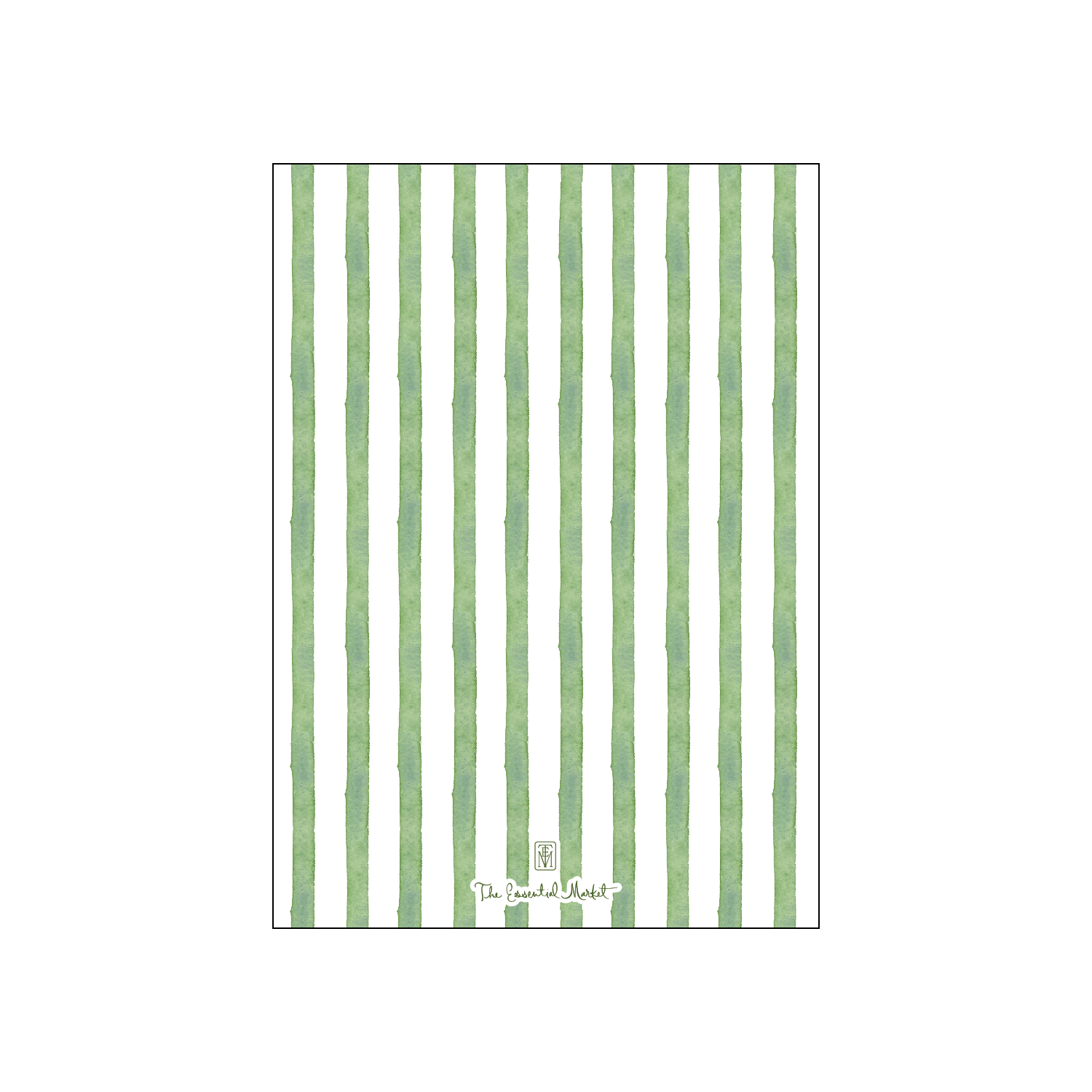 bright green stripes | holiday card | digital printed