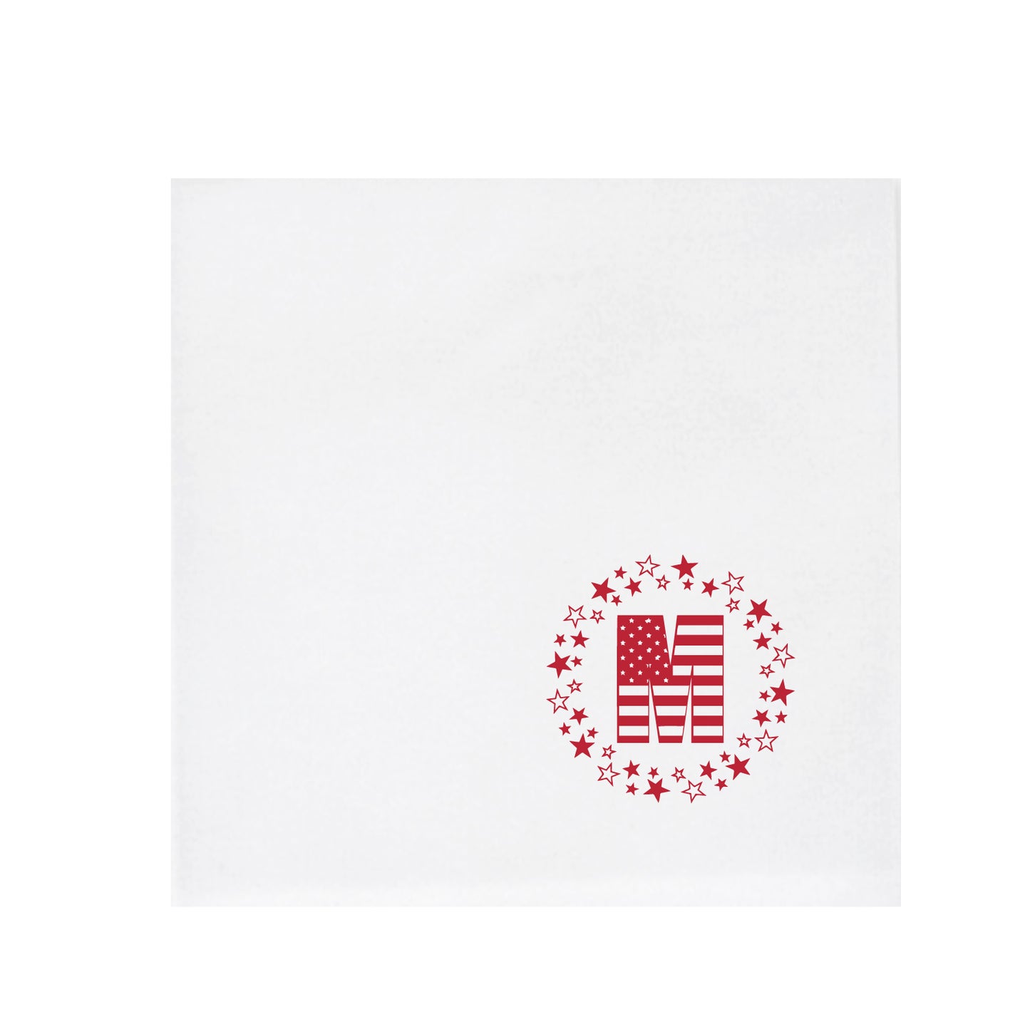 flag letter monogram | napkins | 3ply or linen