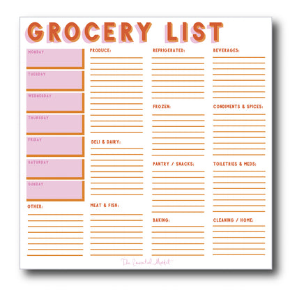 grocery list | Notepad
