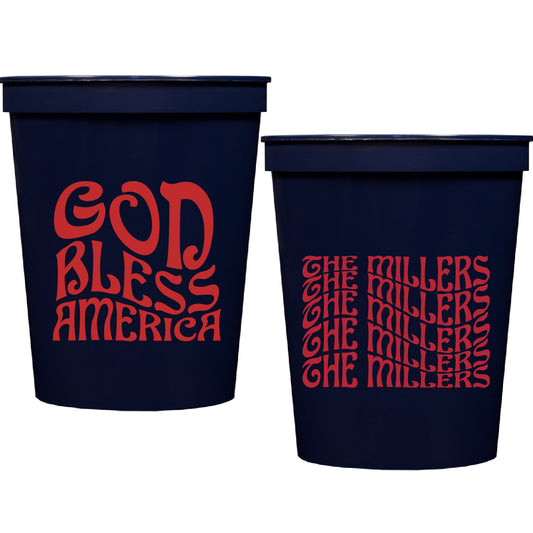groovy god bless america | stadium cups