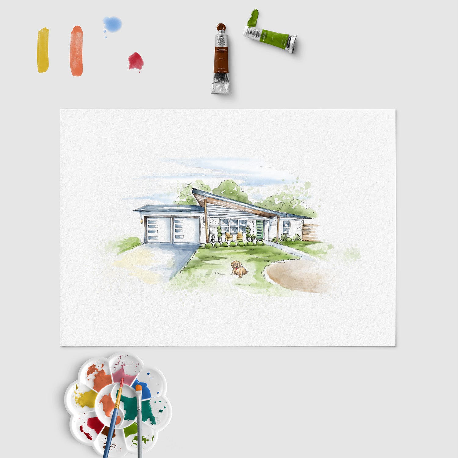 house illustration | digital file