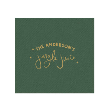jingle juice | beverage napkins | 3ply or linen