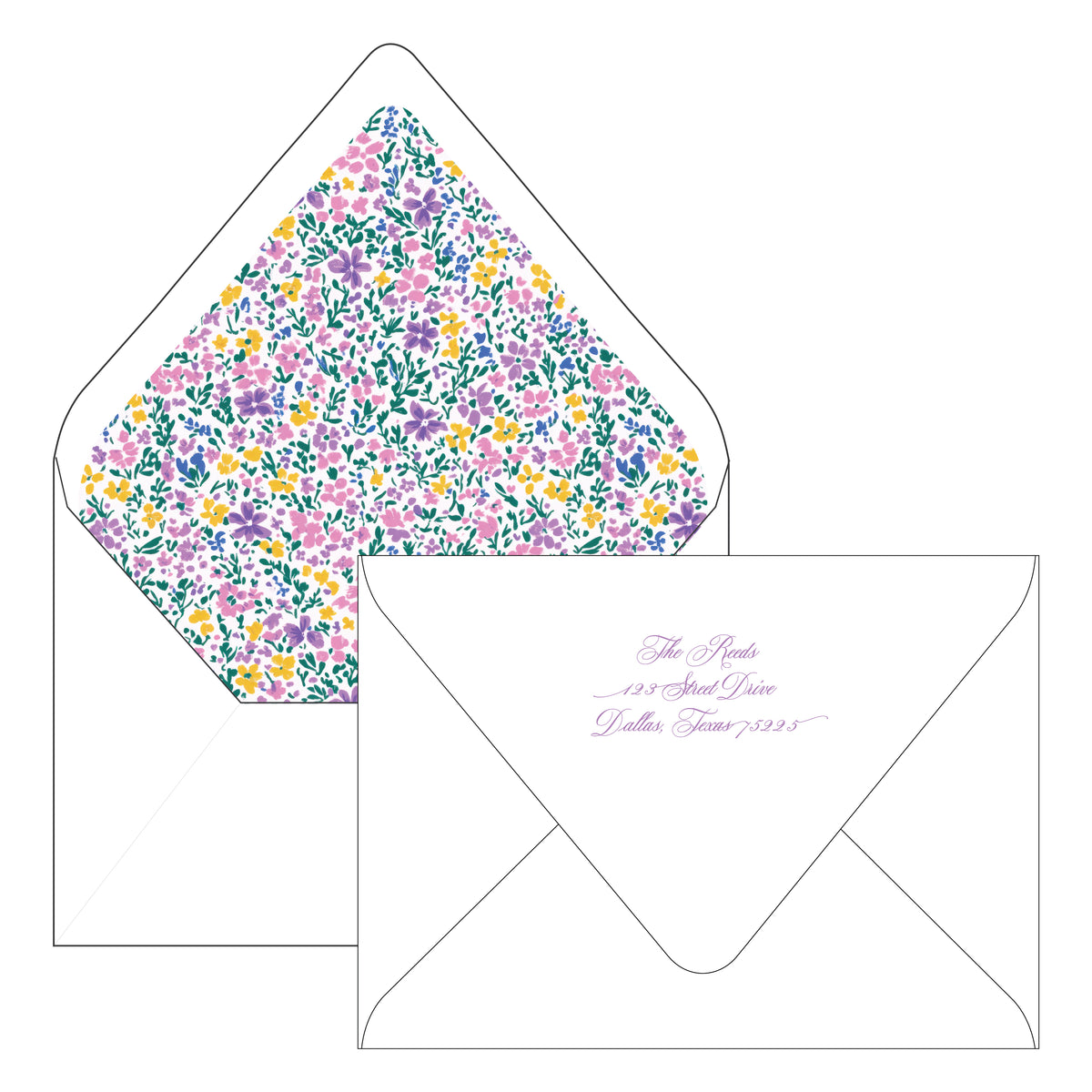 merriest christmas scallop | holiday card | flat print | die-cut shape