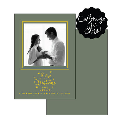 merry star | holiday card | foil-stamped