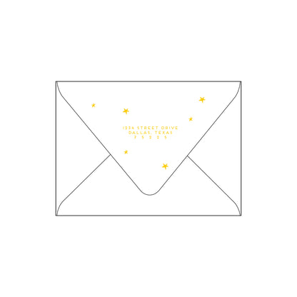 merry star | holiday card | foil-stamped