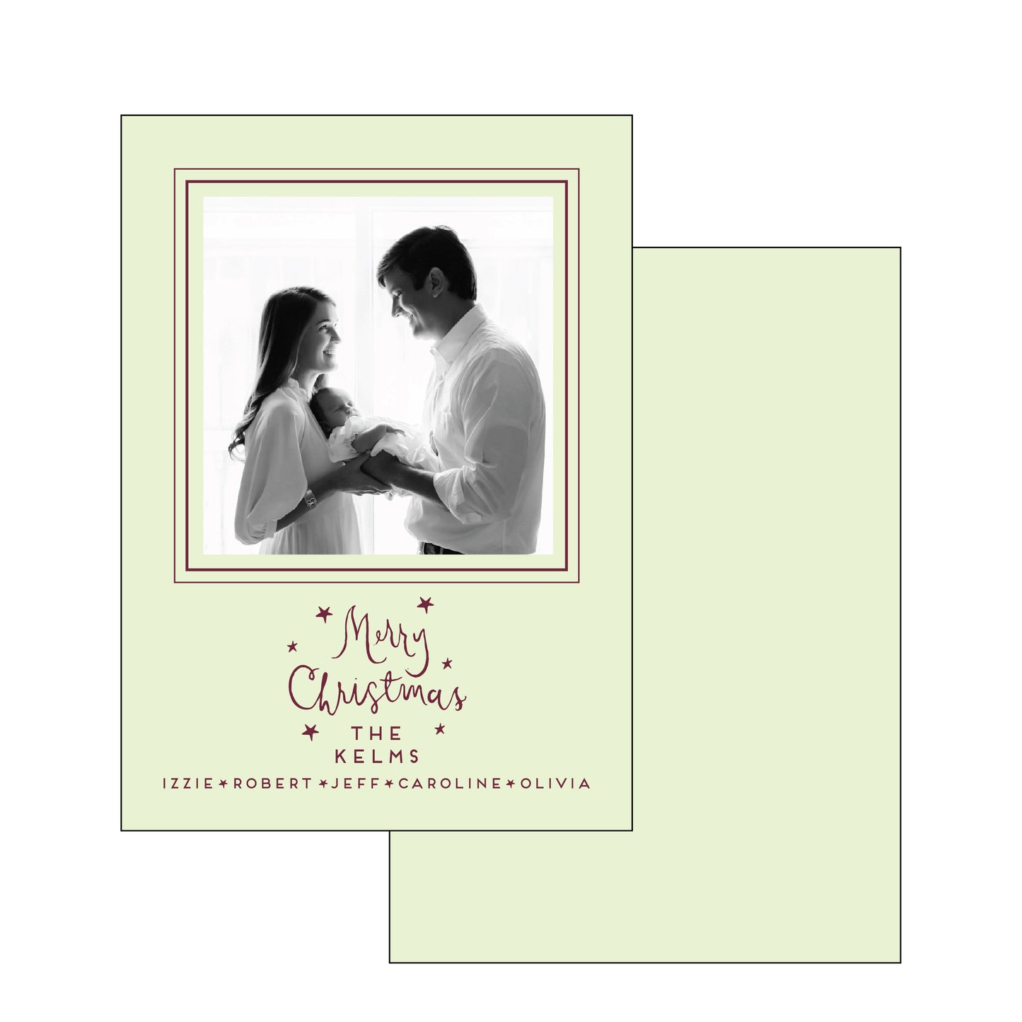 merry star | holiday card | foil-stamped