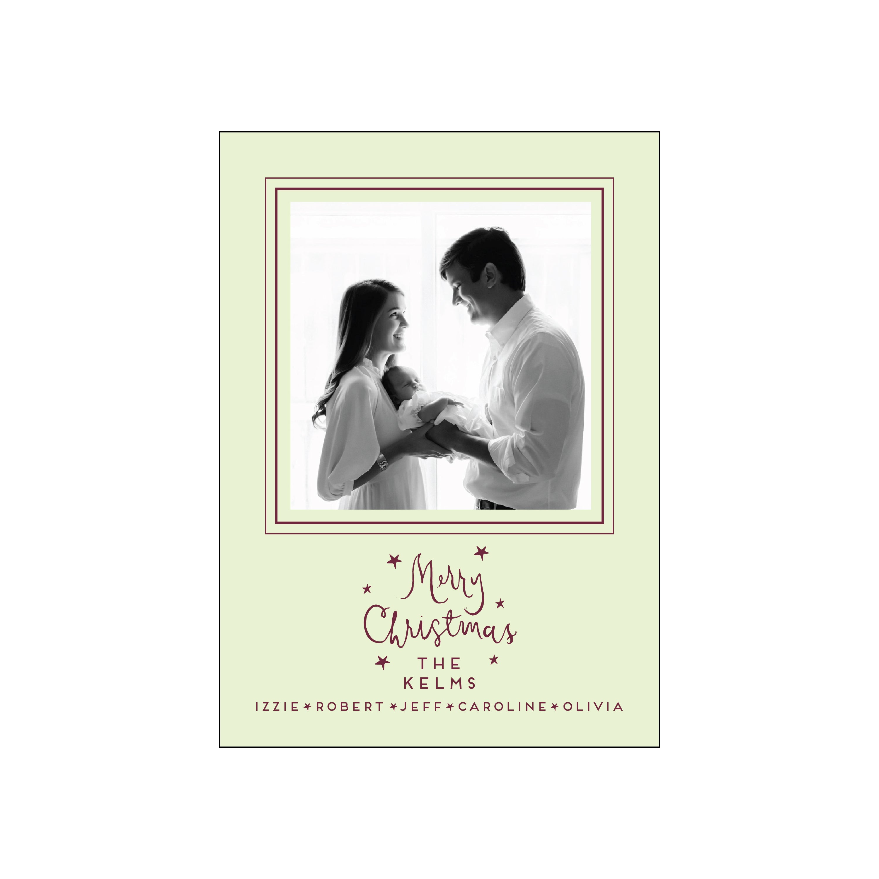 merry star | holiday card | foil-stamped