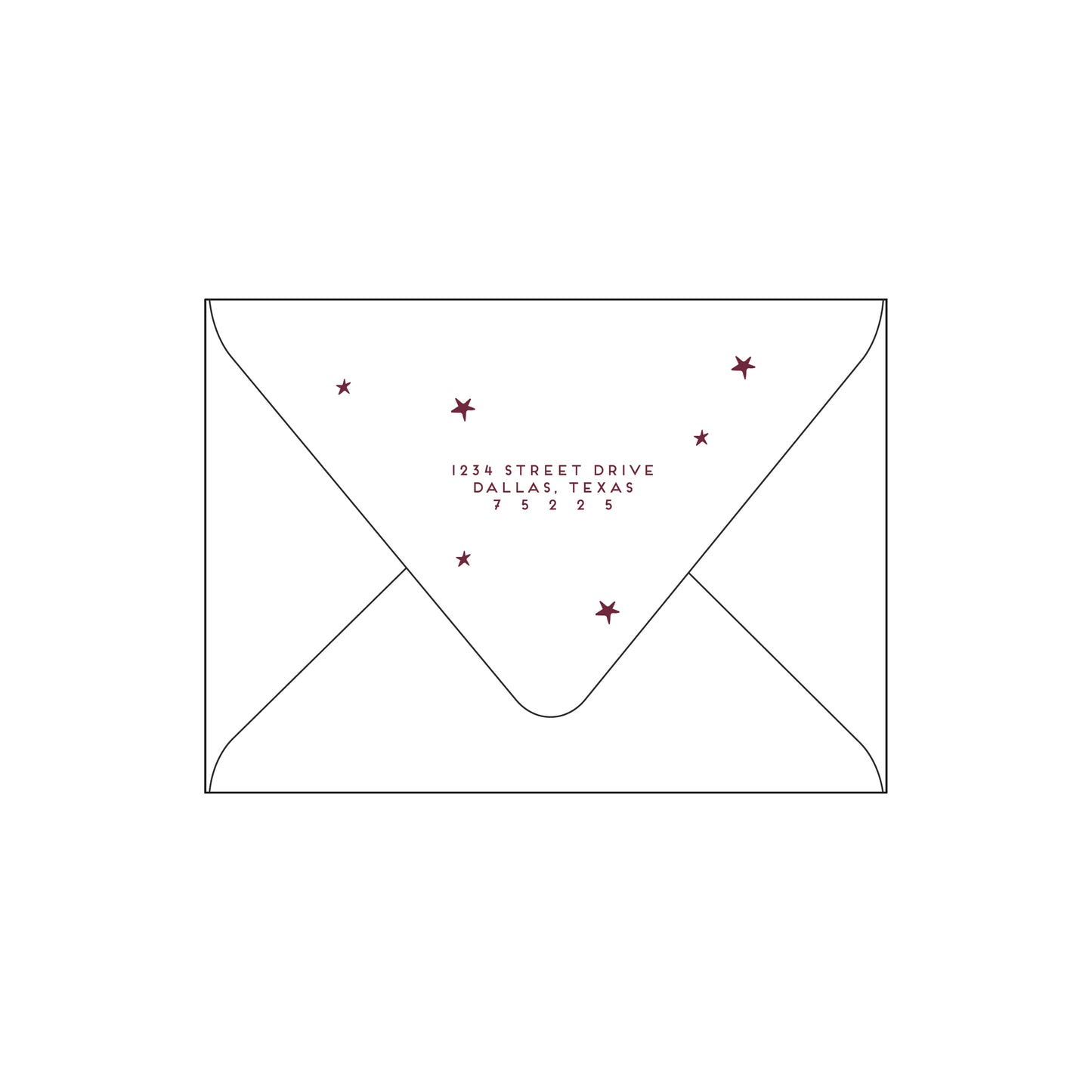 merry star | holiday card | foil-stamped