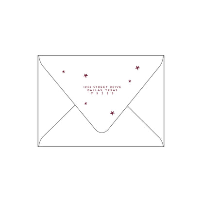 merry star | holiday card | foil-stamped