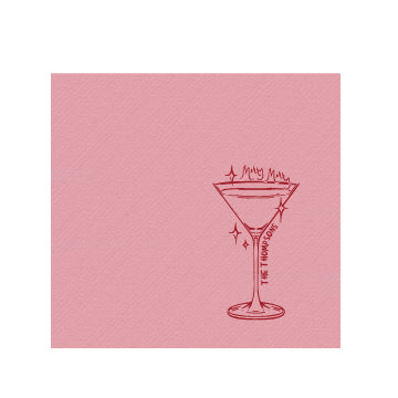 merry martini | beverage napkins | 3ply or linen