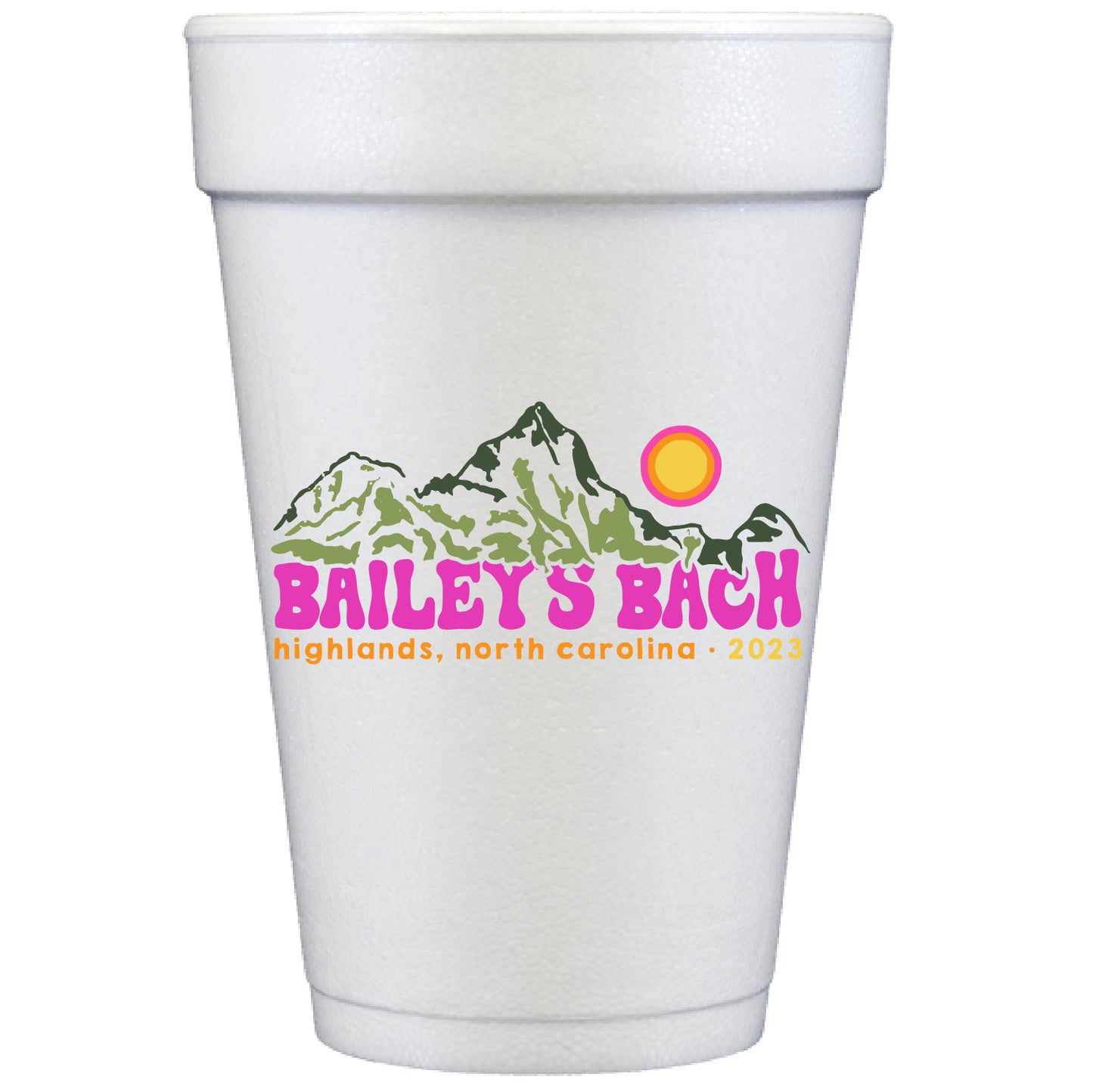 mountain summer | styrofoam cups | digital