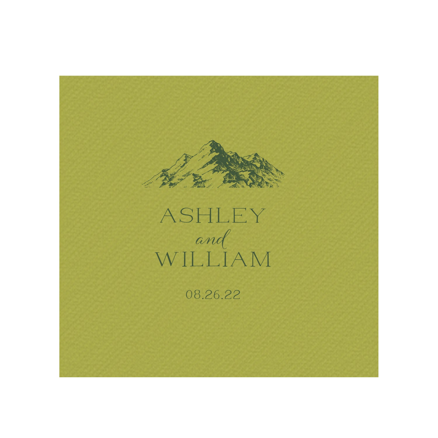 mountains | beverage napkins | 3ply or linen