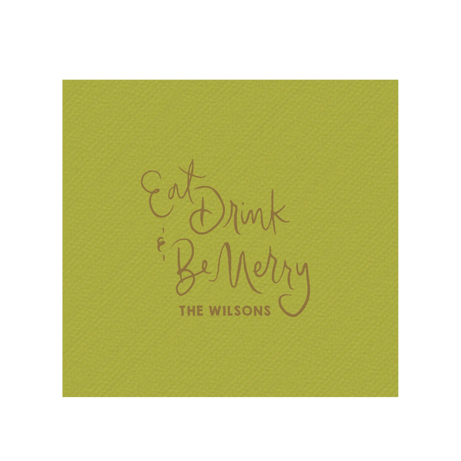 eat, drink, be merry | beverage napkins | 3ply or linen