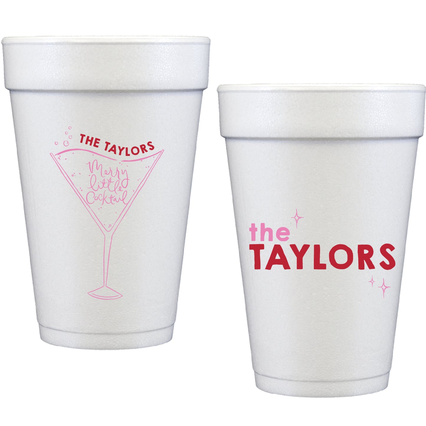 merry little cocktail | styrofoam cups