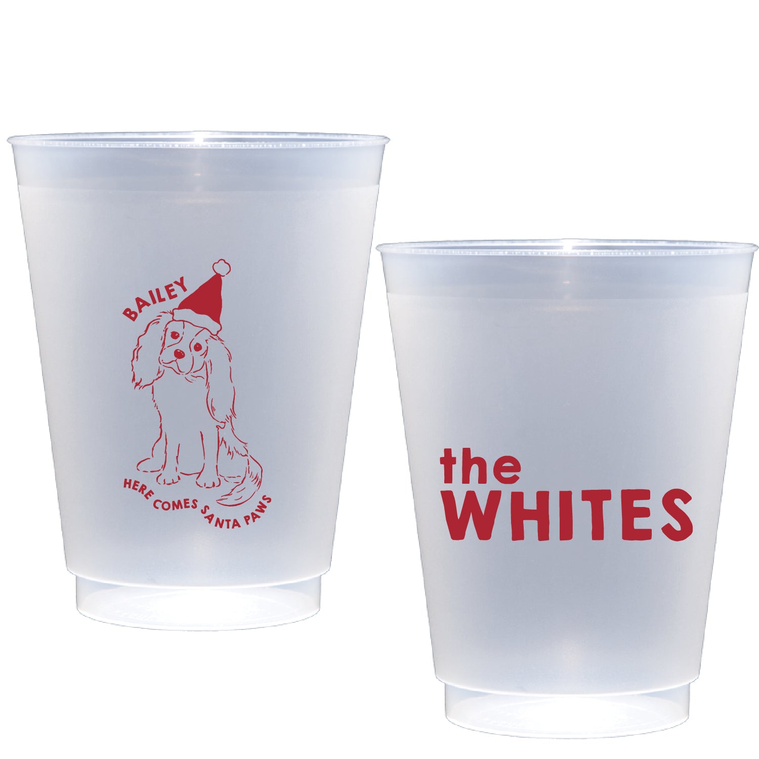 santa paws | shatterproof frosted flex
