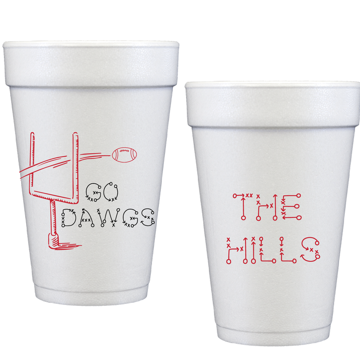 tailgate | dawgs | styrofoam cup
