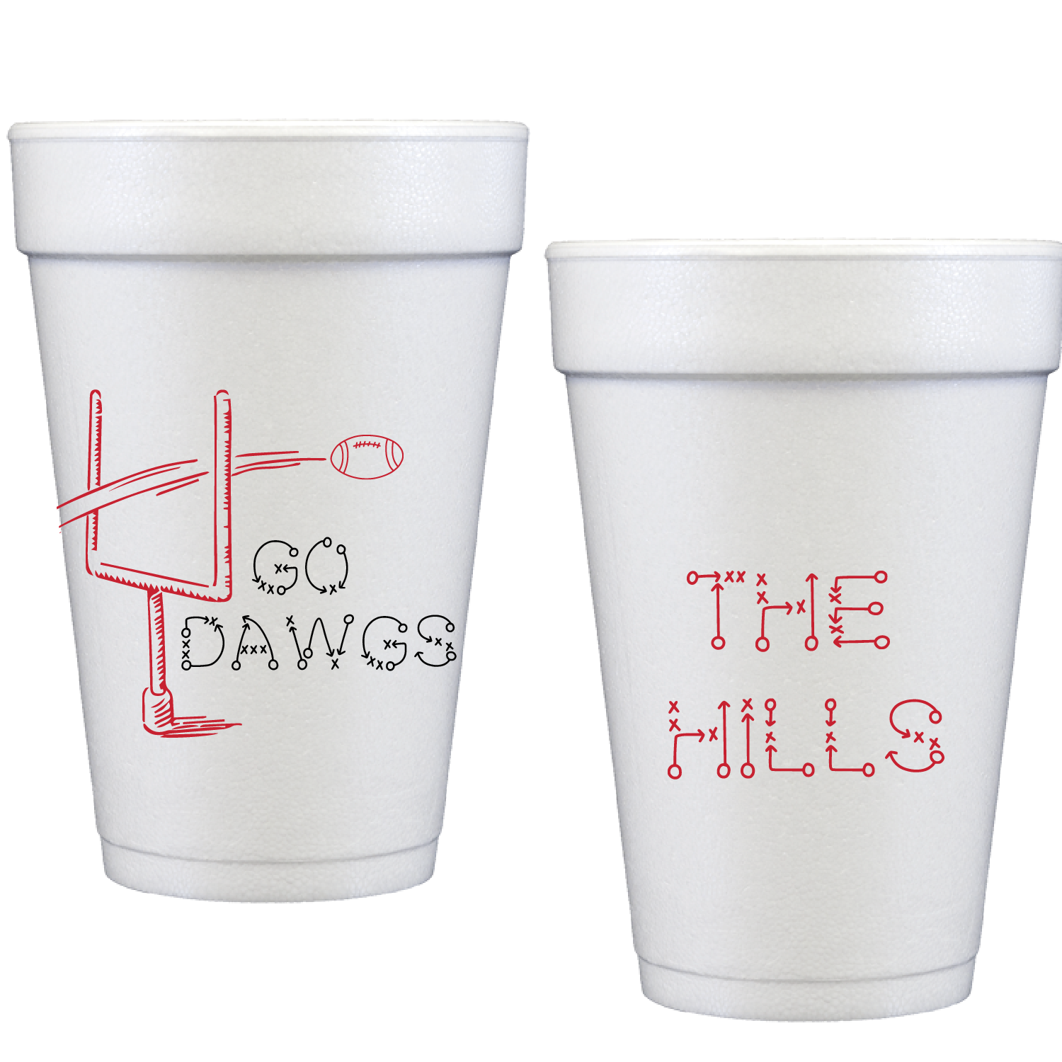 tailgate | dawgs | styrofoam cup