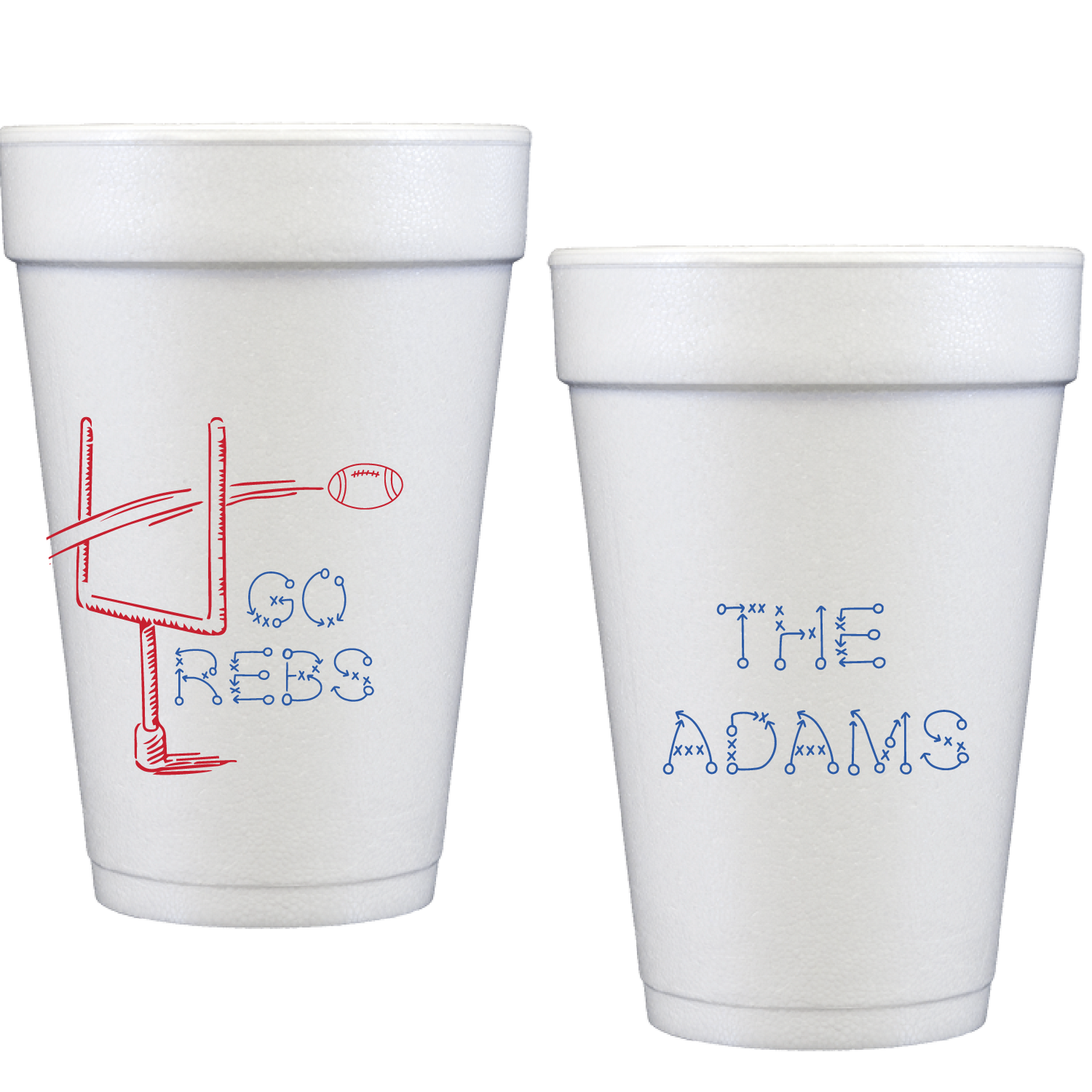 tailgate | go rebs | styrofoam cup
