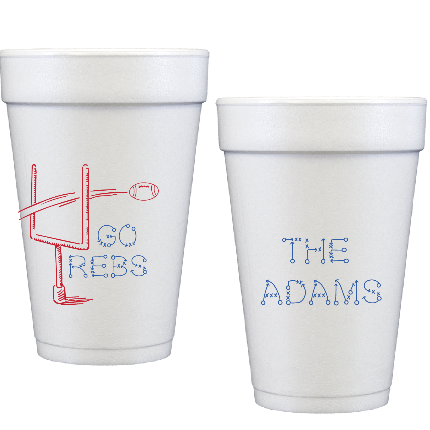 tailgate | go rebs | styrofoam cup