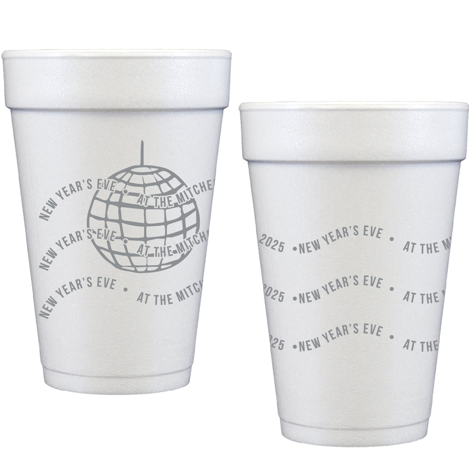 disco wave | styrofoam cups